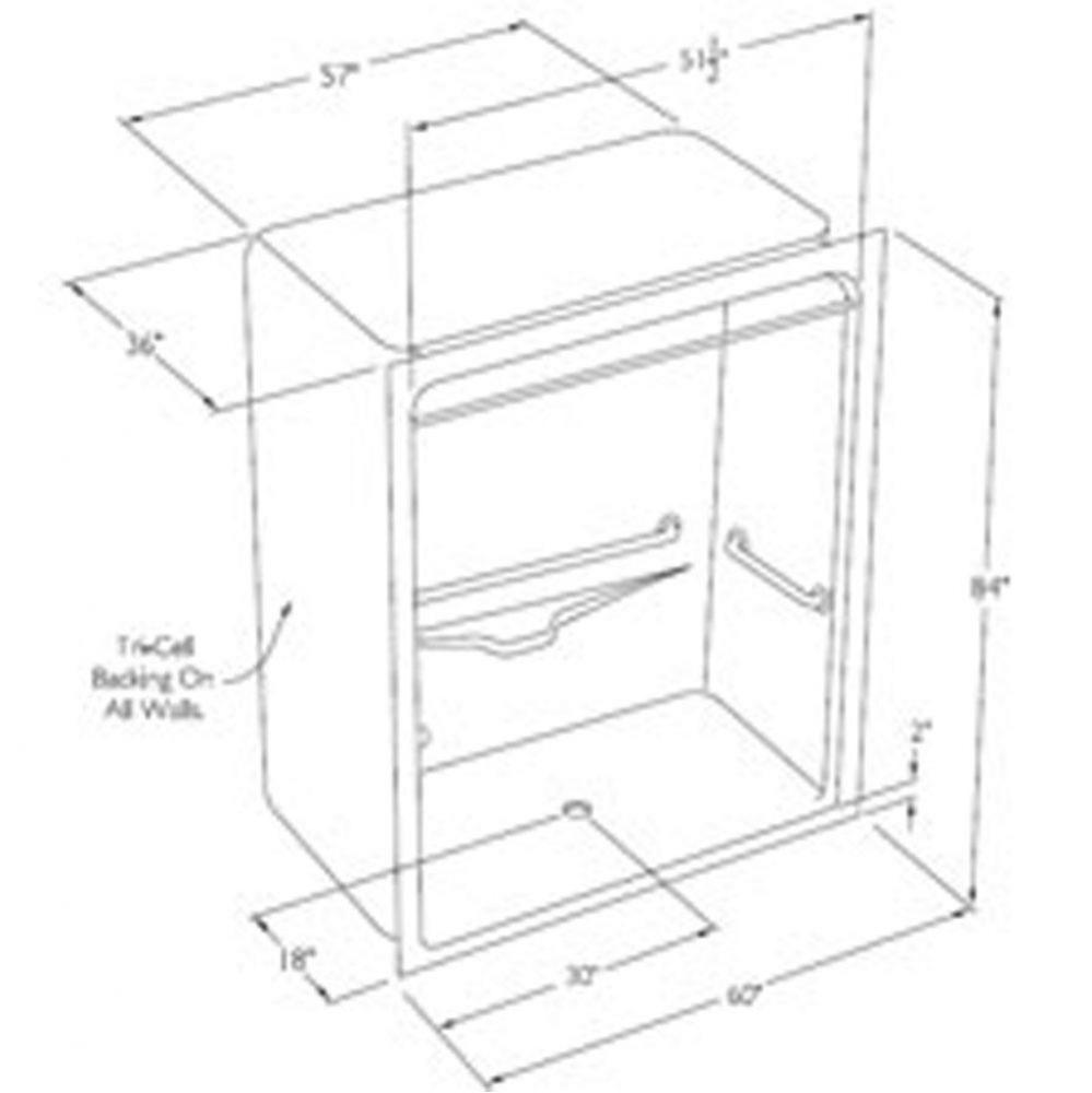 Accessible barrier-free acrylic