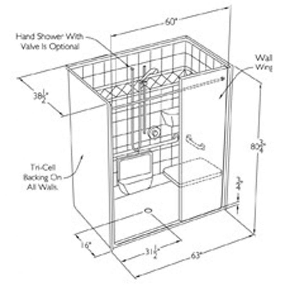 XST6336BF COL WW (MC) Plumbing Shower