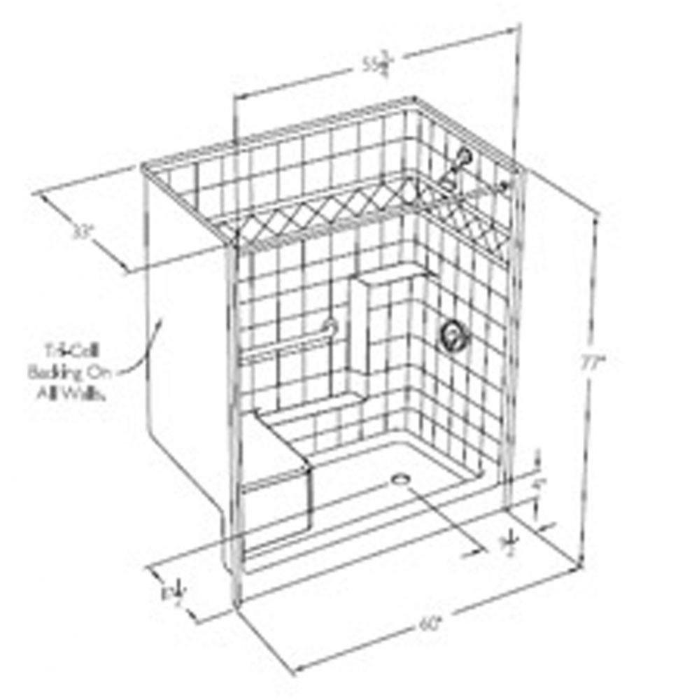 SST6032SH MS Hospitality Plumbing Shower