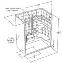 Comfort Designs XST6437BF .75 MAS - XST6437BF .75 MAS Plumbing Shower