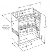 Comfort Designs SST6333SH Student Housing - SST6333SH Student Housing Plumbing Shower