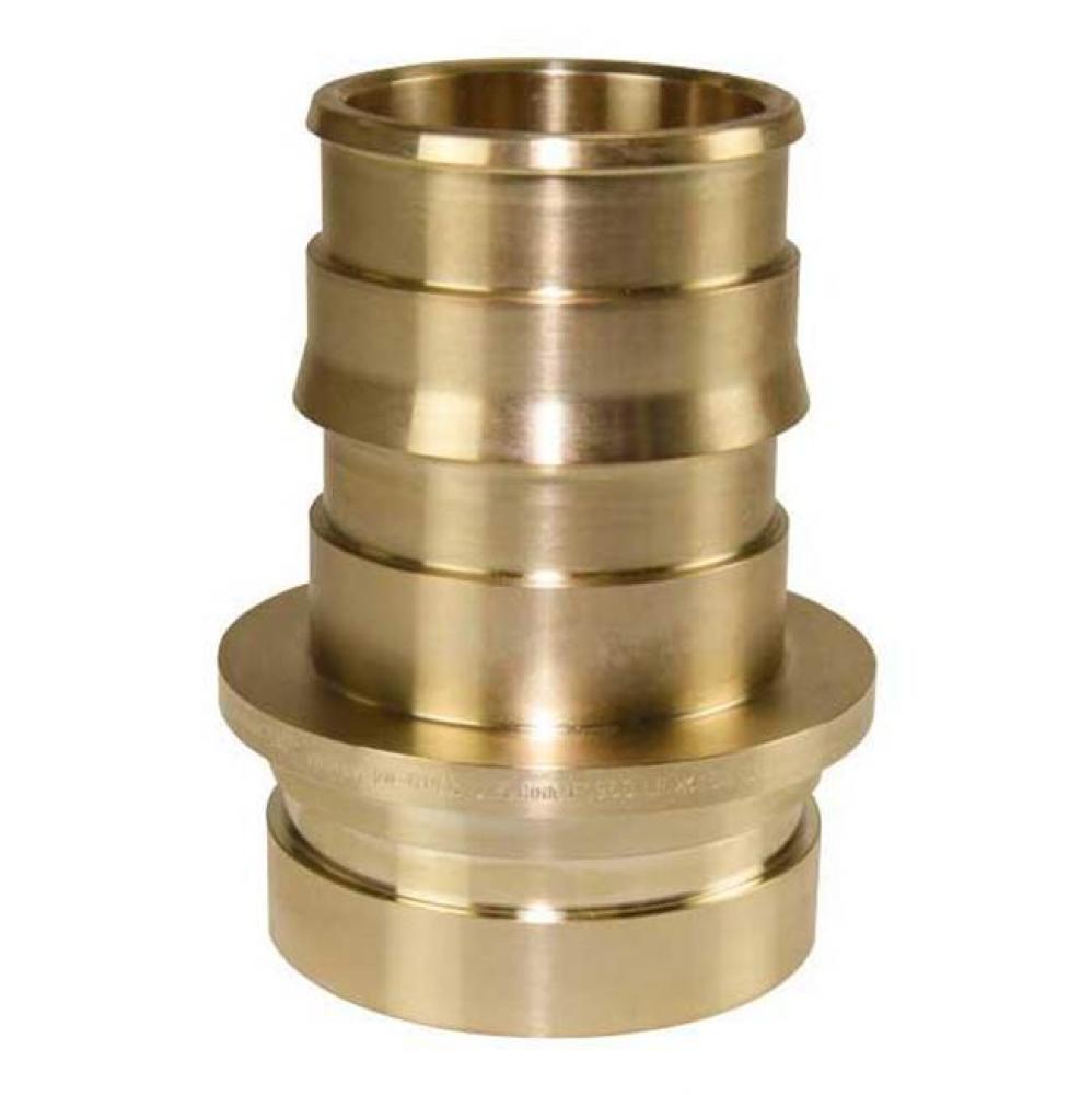 ProPEX LF Groove Fitting Adapter, 3'' PEX LF Brass x 2 1/2'' IPS Groove