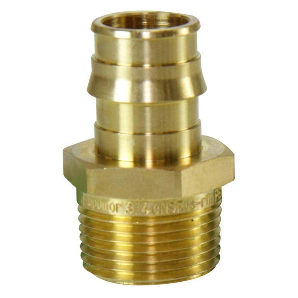 Propex Brass Male Threaded Adapter, 3/4'' Pex X 3/4'' Npt