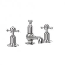 Crosswater London US-BL130DPS - Belgravia Widespread Basin Faucet with Cross Handles SN