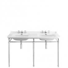 Crosswater London US-WF1503SCW-US-WF150X81C - Waldorf 59'' Double Basin Console Set