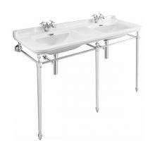 Crosswater London US-WF150X81C - Waldorf 59'' Double Basin Console Legs PC