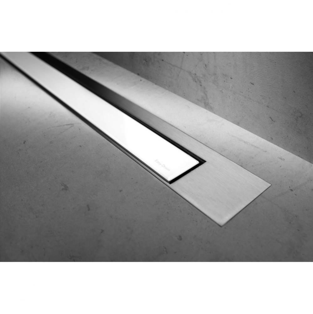 Modulo Trim Z3 Glass white TAF-brushed 31 1/2'' (800mm)