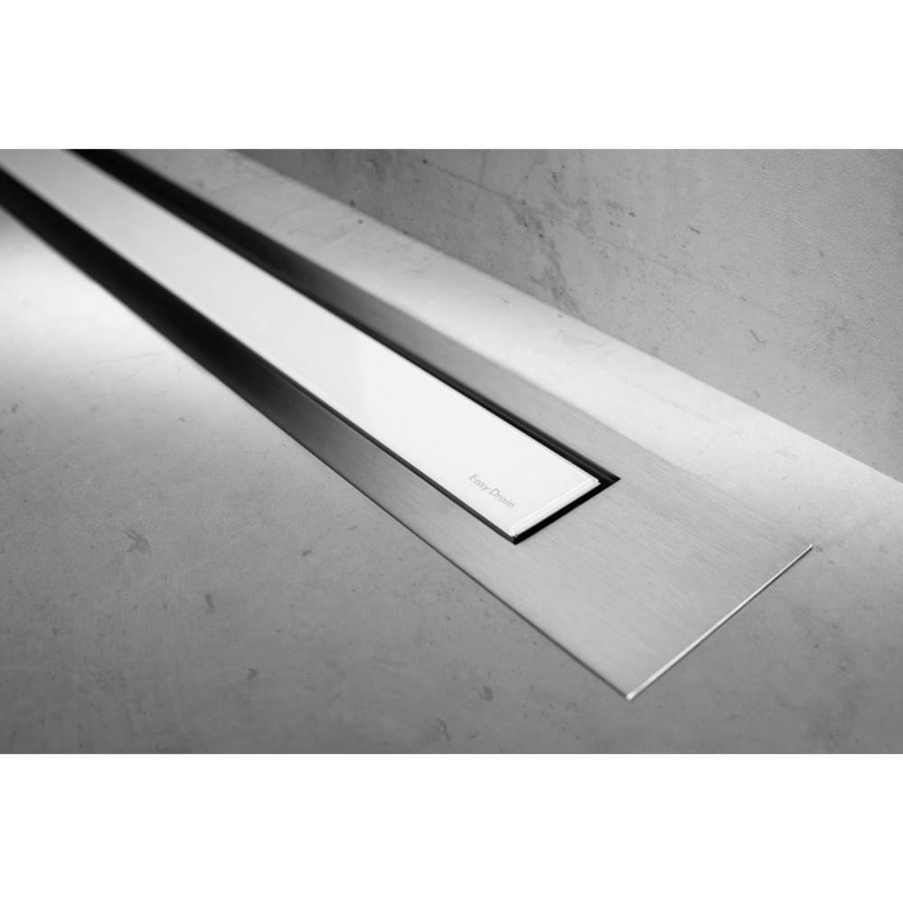 Modulo Trim Z4 Glass white TAF-brushed 31 1/2'' (800mm)