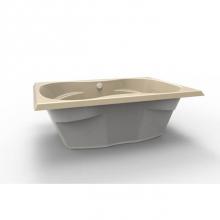 Hydro systems SHG6042ATO-BON - STUDIO HOURGLASS 6042 AC TUB ONLY-BONE