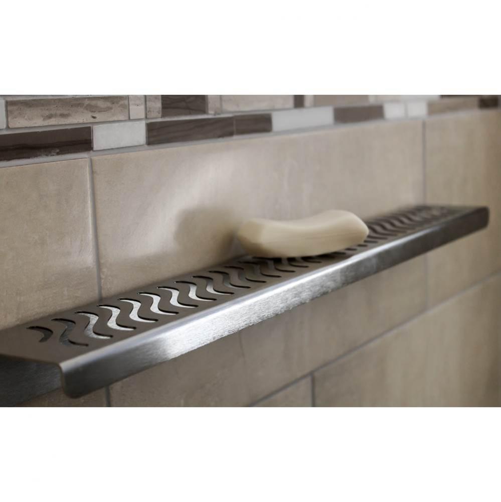 ShowerShelf Flag stainless steel body 23.63''