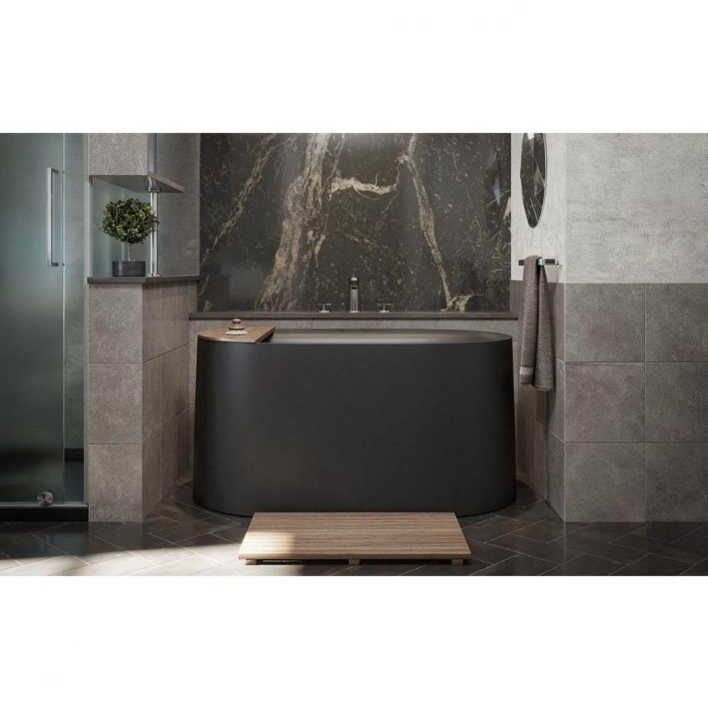 Aquatica Sophia-Black Freestanding Solid Surface Bathtub - Fine Matte