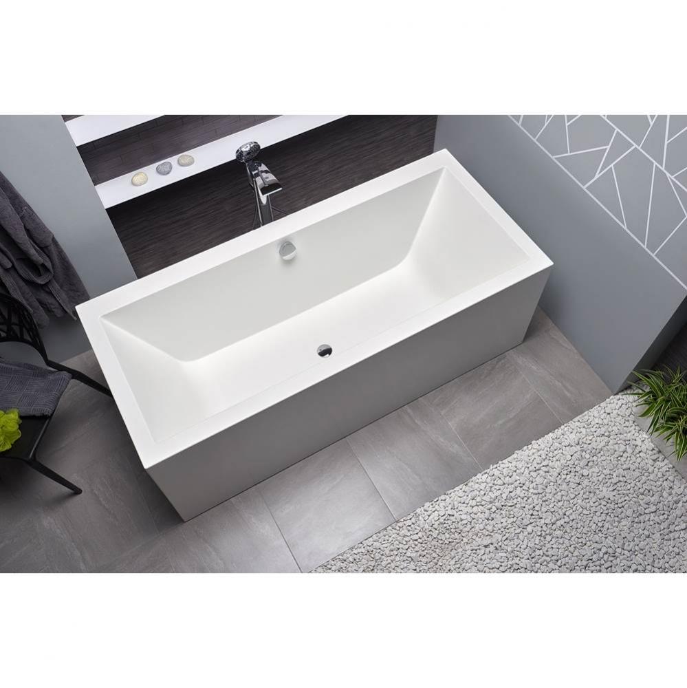 Aquatica Continental-Wht (PURESCAPE 714) Freestanding Solid Surface Bathtub