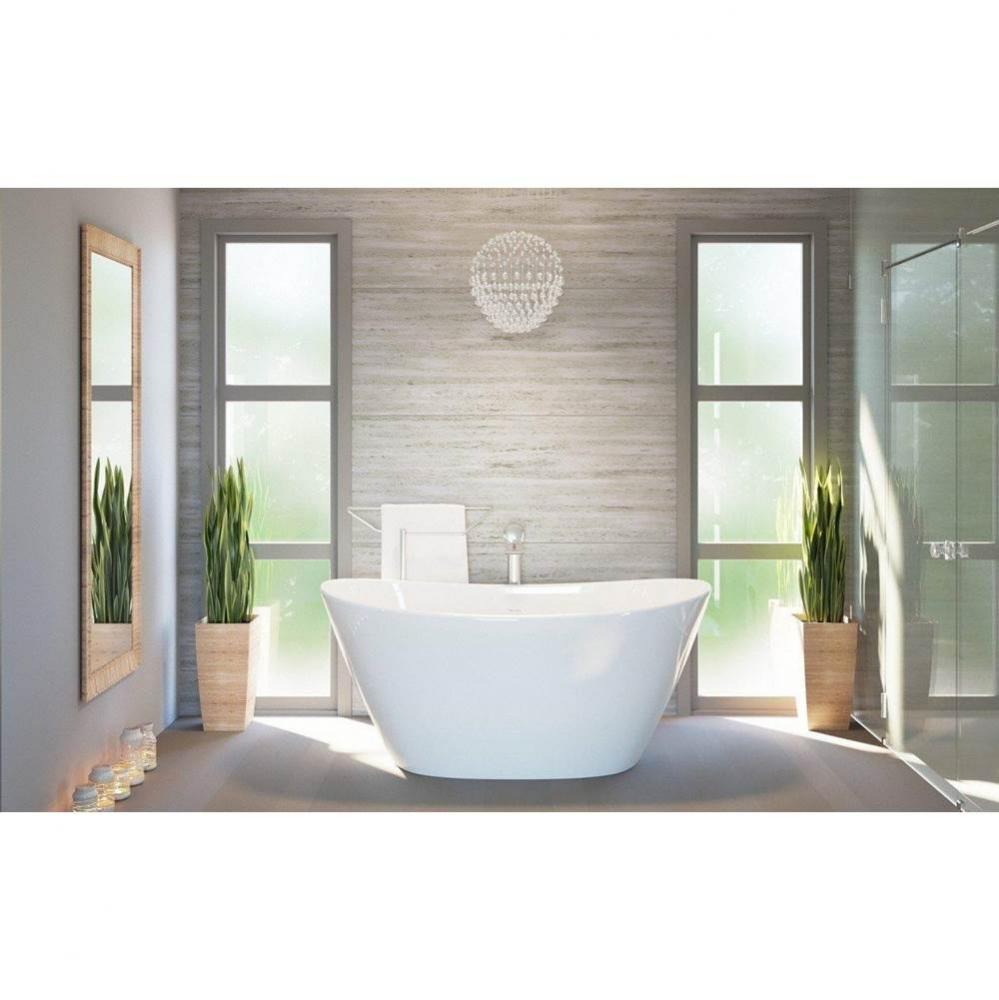 Aquatica Luna Freestanding Solid Surface Bathtub - High Gloss