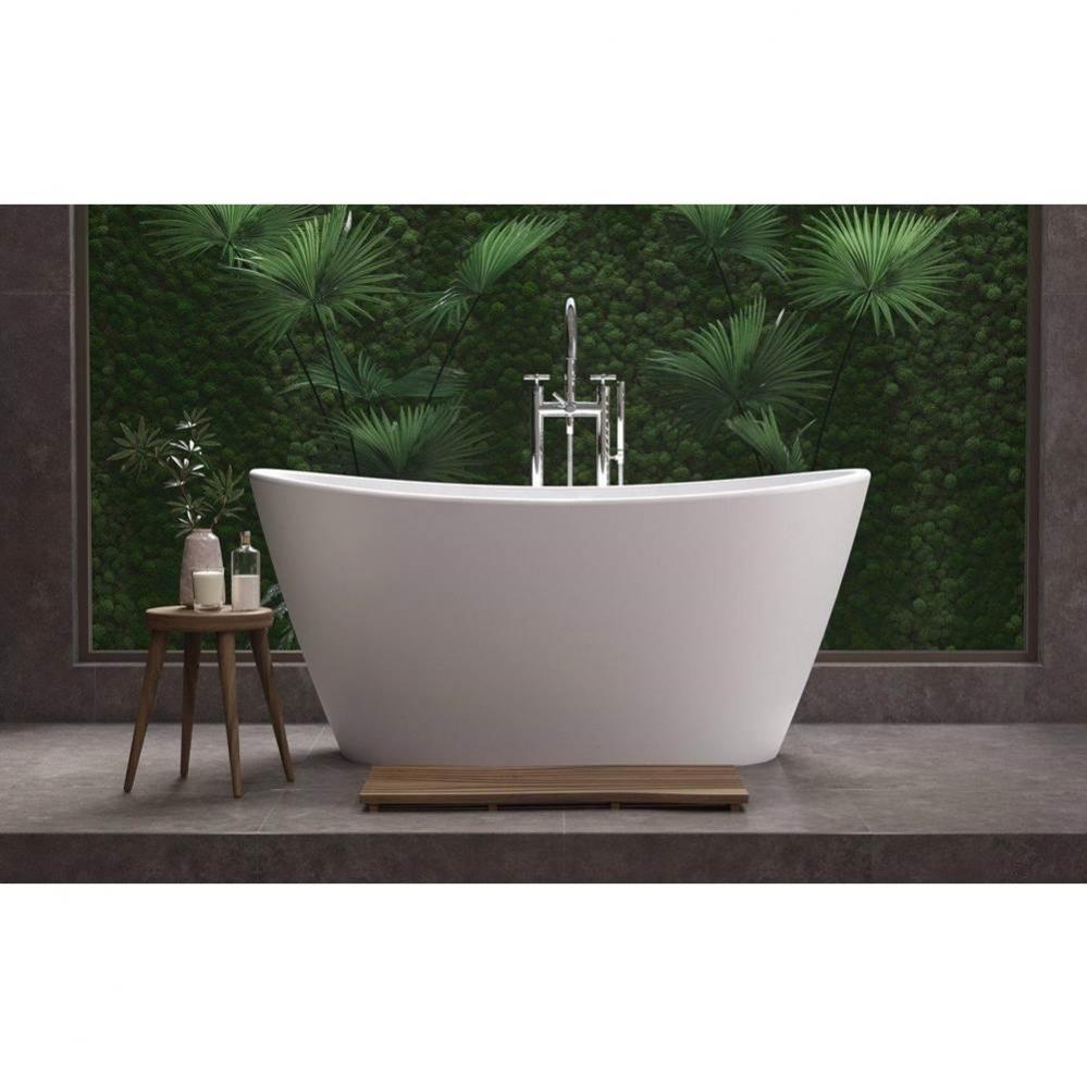 Aquatica Luna Freestanding Solid Surface Bathtub - Fine Matte