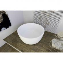 Aquatica PS720M-Wht - Aquatica Purescape 720M Round Freestanding Solid Surface Bathtub