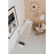 Aquatica Arab-L-Wht - Arabella-L-Wht Large Corner Solid Surface Bathtub