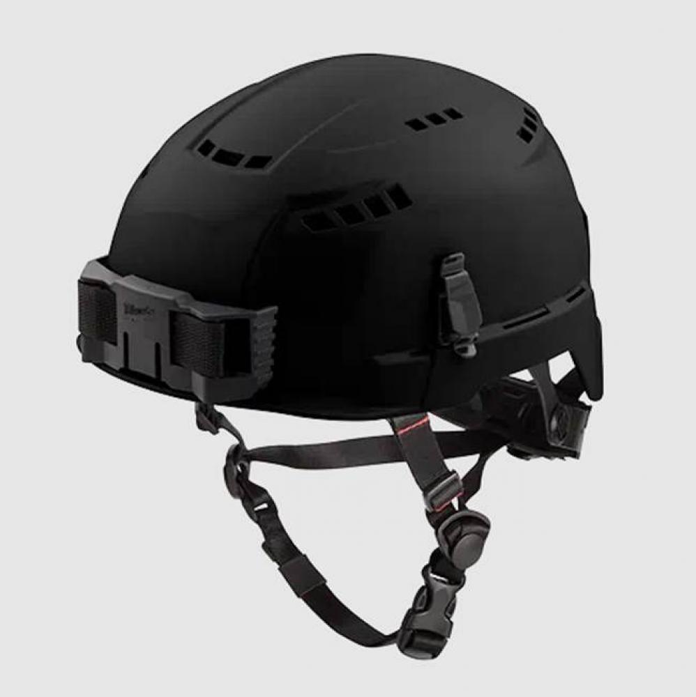 Black Vented Helmet With Bolt - Class C