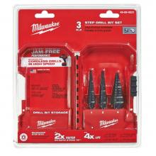 Milwaukee Tool 48-89-9221 - Step Bit 3Pc Set (No.1, No.2, No.4)