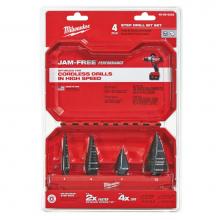 Milwaukee Tool 48-89-9223 - Step Bit 4Pc Set (No.1, No.4, No.7, No.12)