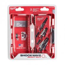 Milwaukee Tool 48-89-9256 - Shockwave Impact Duty Step Bit Mechanical Set (No.2, No.3, No.8)