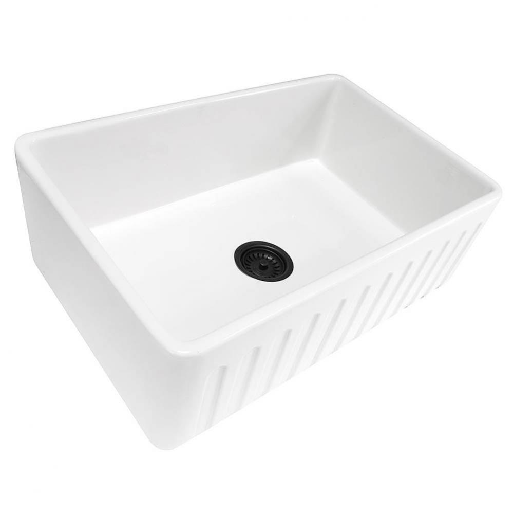 33 Inch Fireclay Farmhouse Kitchen Sink