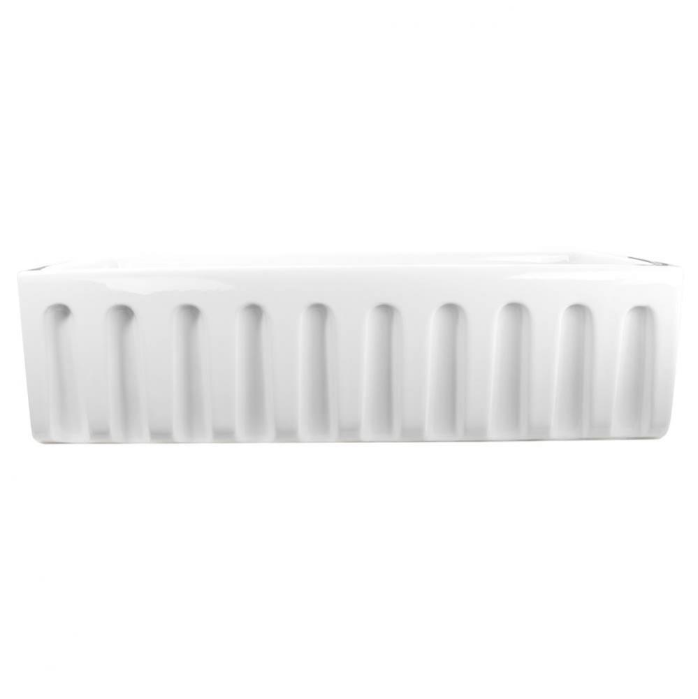 Orleans Collection Italian Fireclay 36-inch Reversible Fireclay Farmhouse Sink
