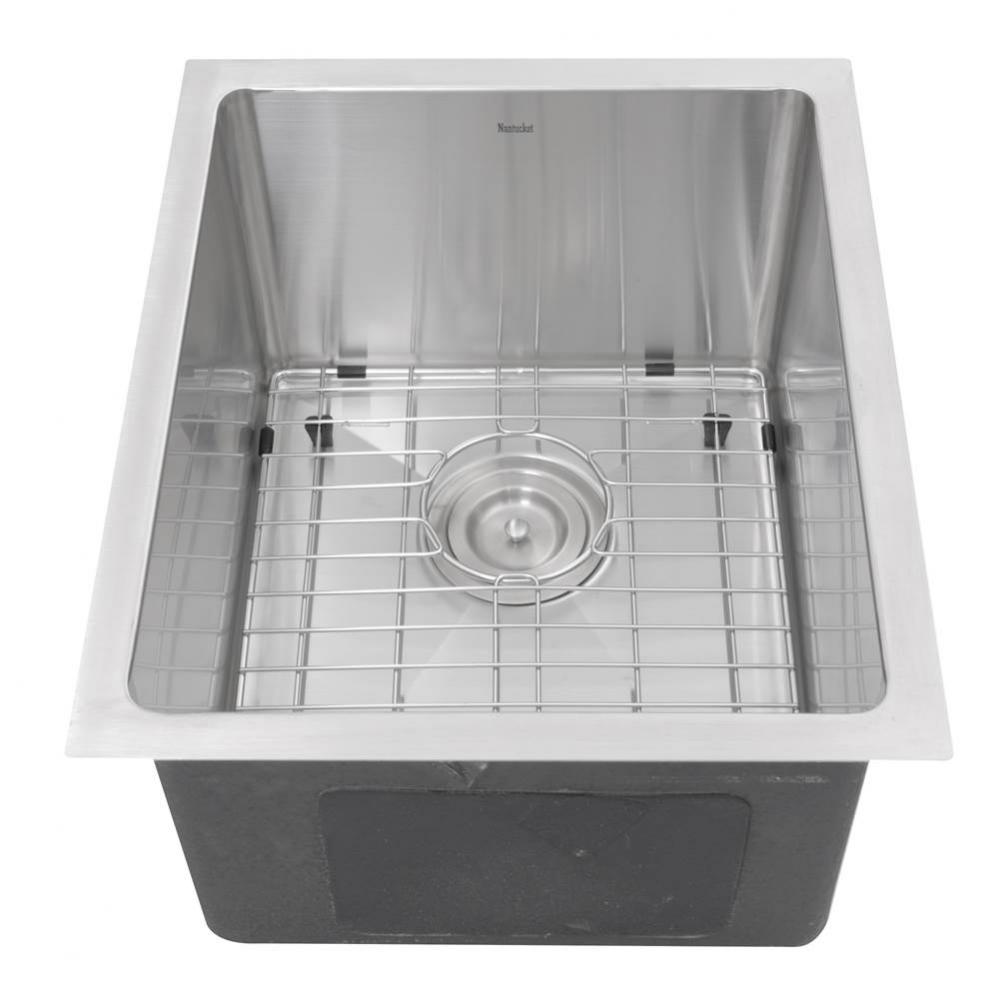 15 Inch Pro Series Rectangle Undermount Small Radius Stainless Steel Bar/Prep Sink