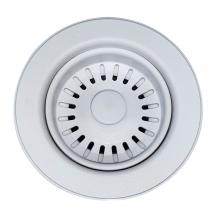 Nantucket Sinks 3.5DF-GCW - Disposal Flange Trim With Strainer For Granite Composite Sinks In Matte White