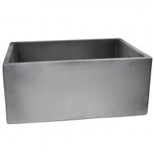 Nantucket Sinks FCFS2418S-Concrete - 24-Inch Farmhouse Fireclay Sink CONCRETE