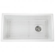 Nantucket Sinks Wellfleet-3419W - 34-Inch Undermount Fireclay Kitchen Sink