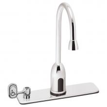 Speakman S-9128-CA-E - SensorFlo Gooseneck S-9128-CA-E Battery Powered Sensor Faucet with 8 In. Deck Plate