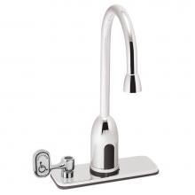 Speakman S-9218-CA-E - SensorFlo Gooseneck S-9218-CA-E AC Powered Sensor Faucet with 4'' Deck Plate, Under Cntr