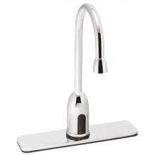 Speakman S-9221-CA-E - SensorFlo Gooseneck S-9221-CA-E AC Powered Sensor Faucet with 8'' Deck Plate and Under C