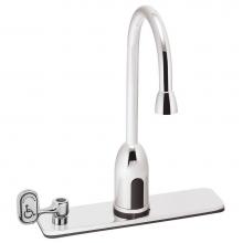 Speakman S-9228-CA-E - SensorFlo Gooseneck S-9228-CA-E AC Powered Sensor Faucet with 8'' Deck Plate, Under Cntr