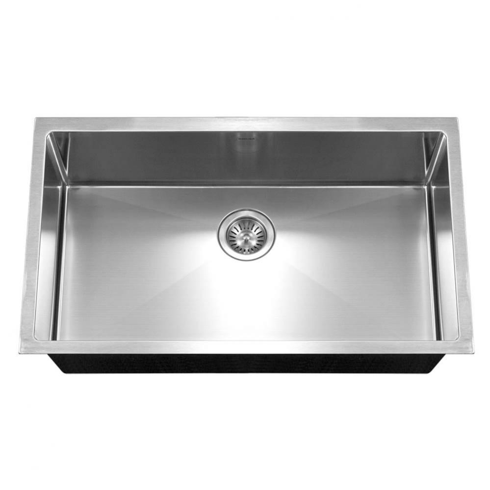 Axiom ADA 32'' 10mm Radius Undermount Stainless Steel Sink, 6'' Depth