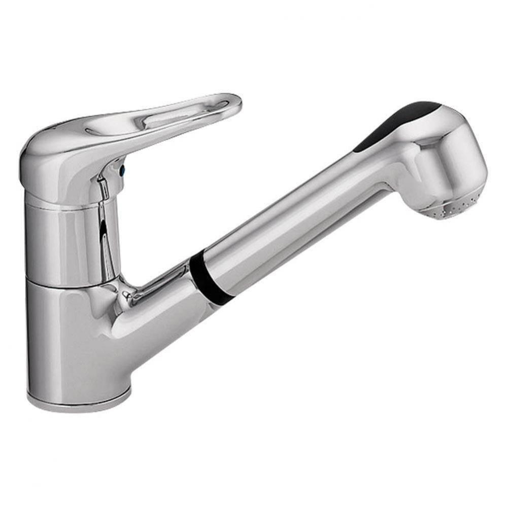 Allegro Dual Function Pull Out Kitchen Faucet in Polished Chrome