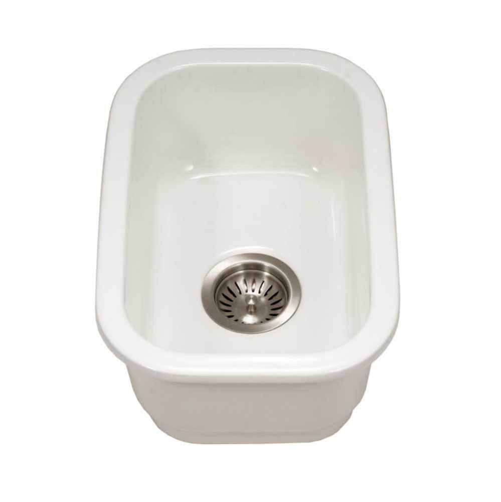 Chelsea 13'' Undermount Fireclay Bar Sink, White