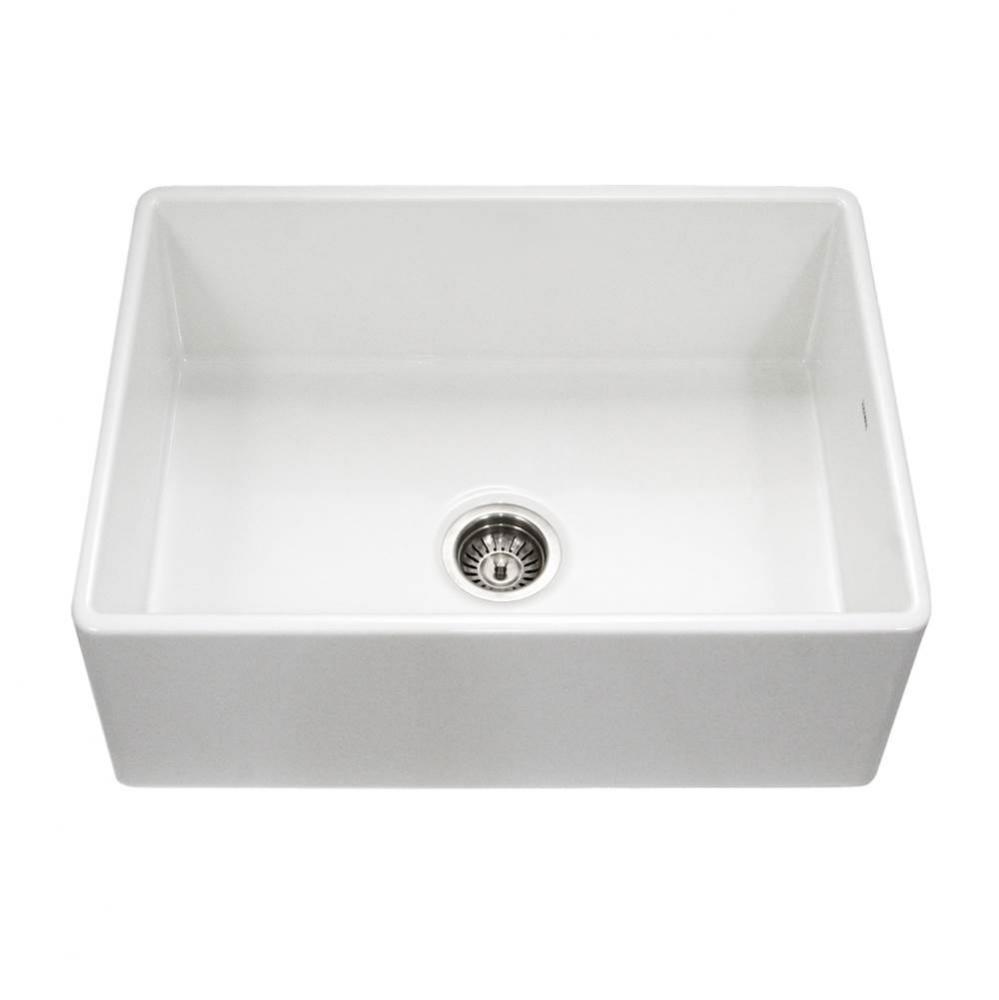 Chelsea 30'' Apron-Front Fireclay Single Bowl Kitchen Sink, White