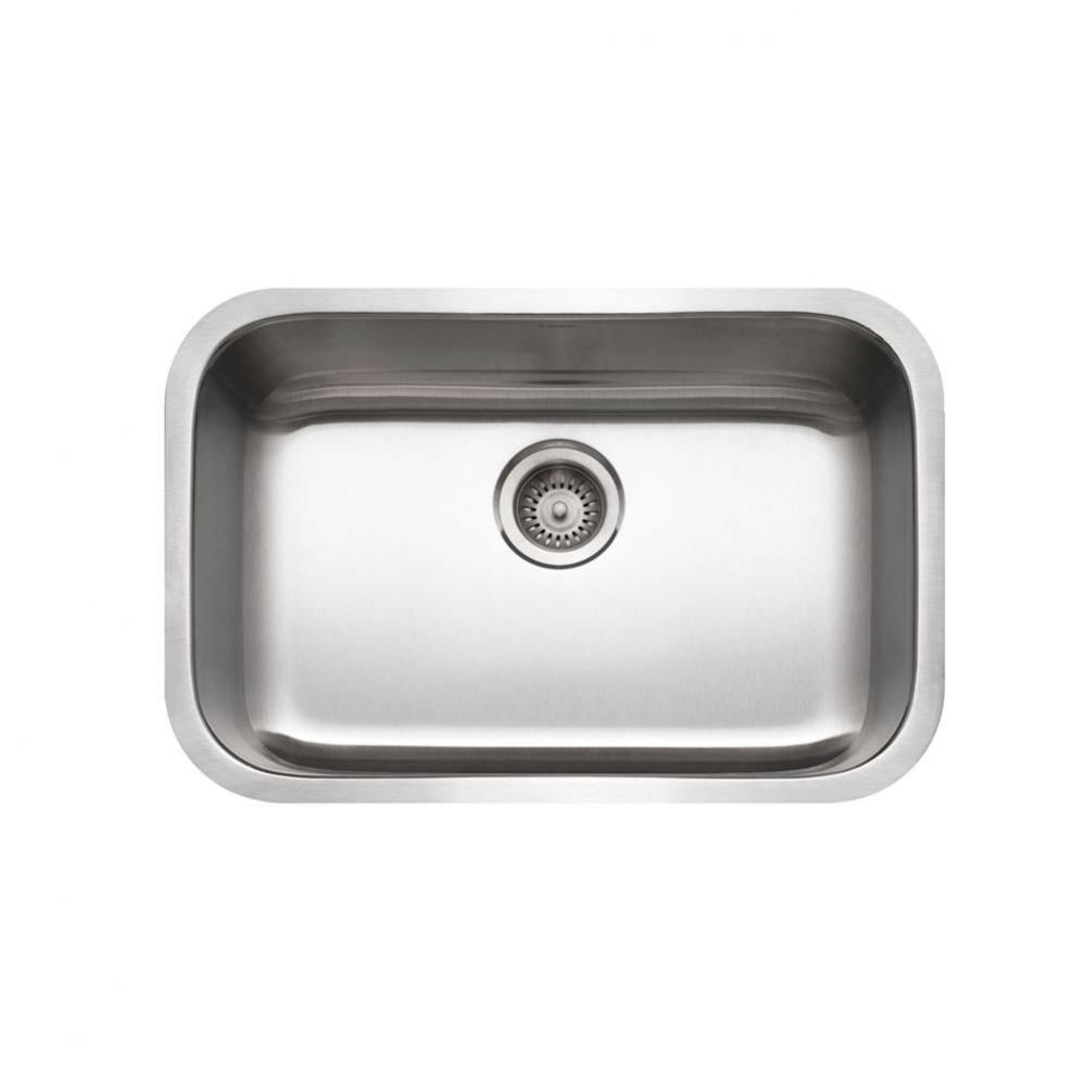 Classic 27'' Undermount Stainless Steel Medium Single Bowl