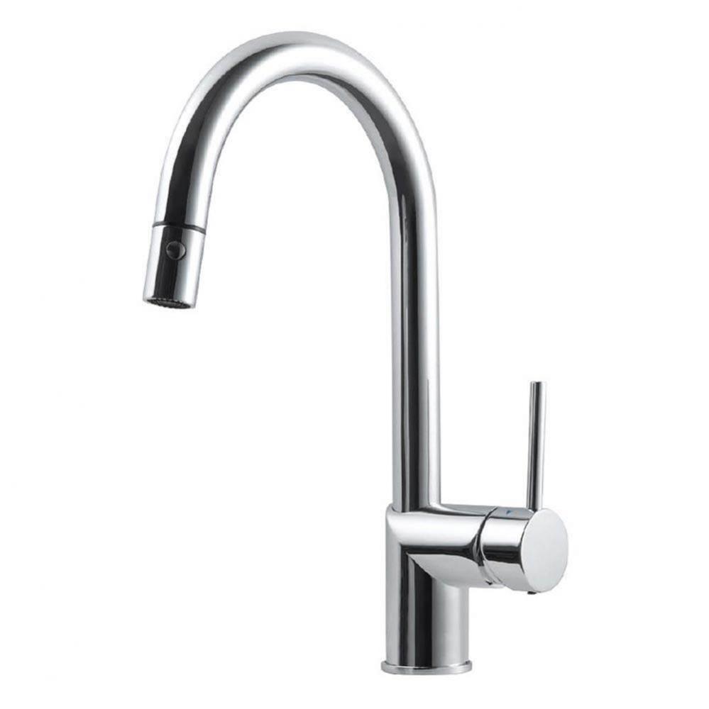 Gal Dual Function Pull Down Kitchen Faucet in Polished Chrome