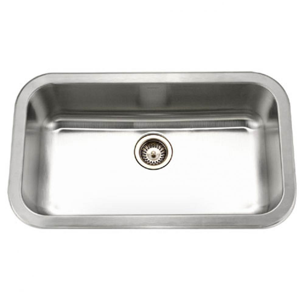 Gourmet 32'' Undermount Stainless Steel Single Bowl Kitchen Sink, Bulk Pack