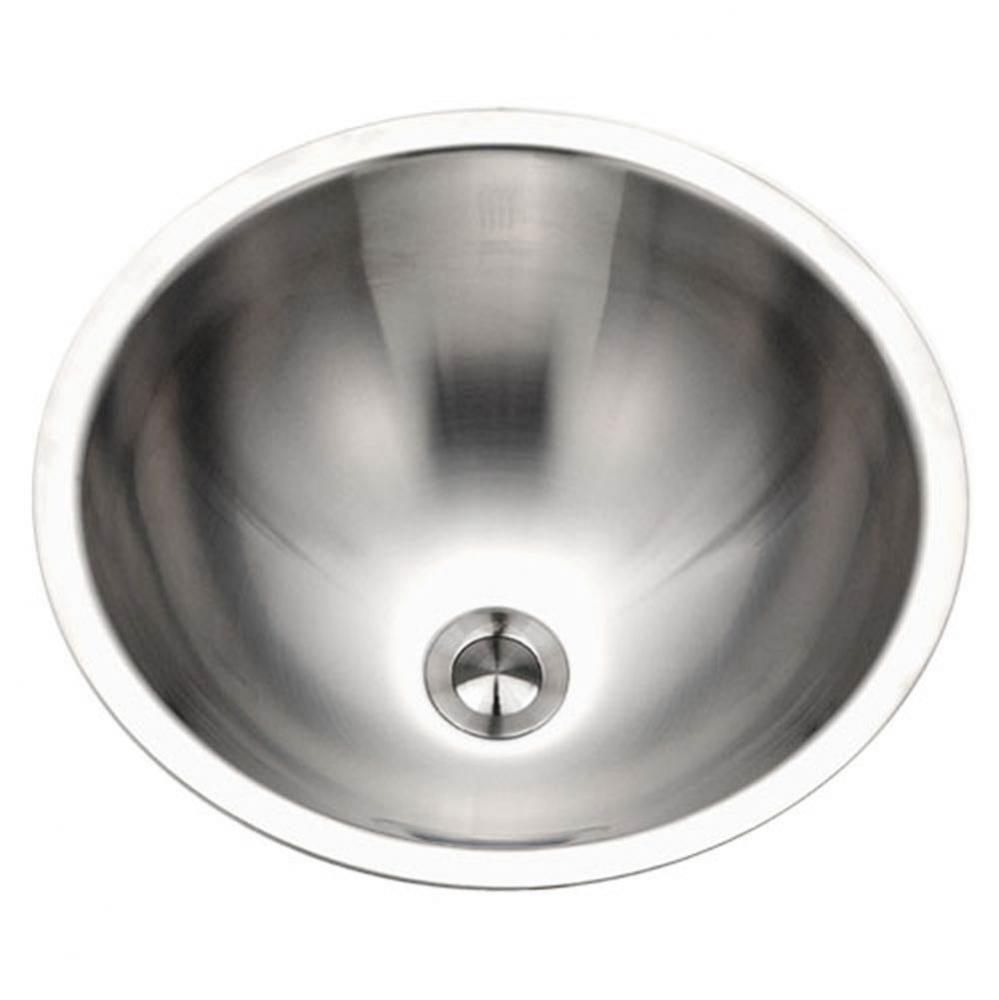 Halo17'' Conical Topmount Stainless Steel Bowl Lavatory Sink