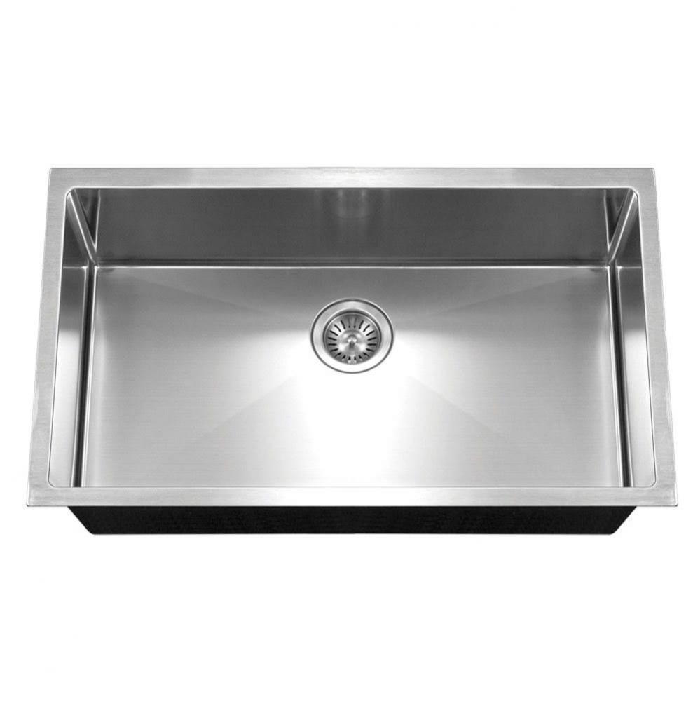 Axiom ADA 32'' 10mm Radius Undermount Stainless Steel Sink, 5-1/2'' Depth