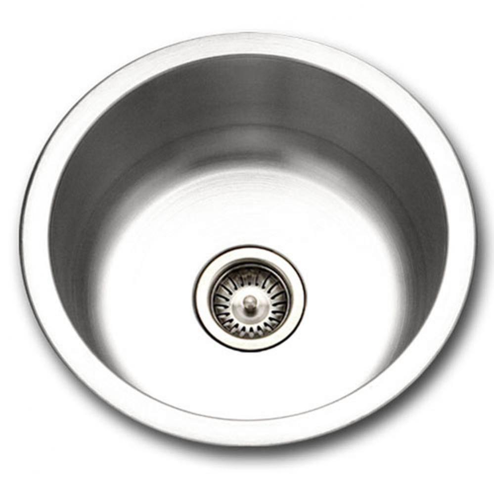 Hotel 18'' Topmount Stainless Steel Round Bar/Prep Sink