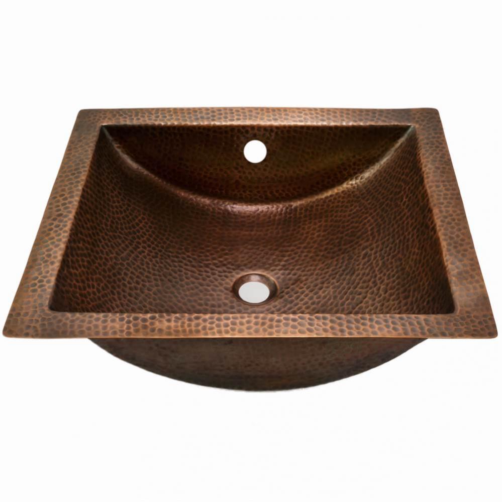 Copper Undermount Concave Lavatory Sink