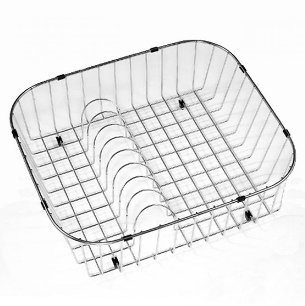 19'' x 16-1/4'' x 6'' Rinising Basket w/ Plate Rack