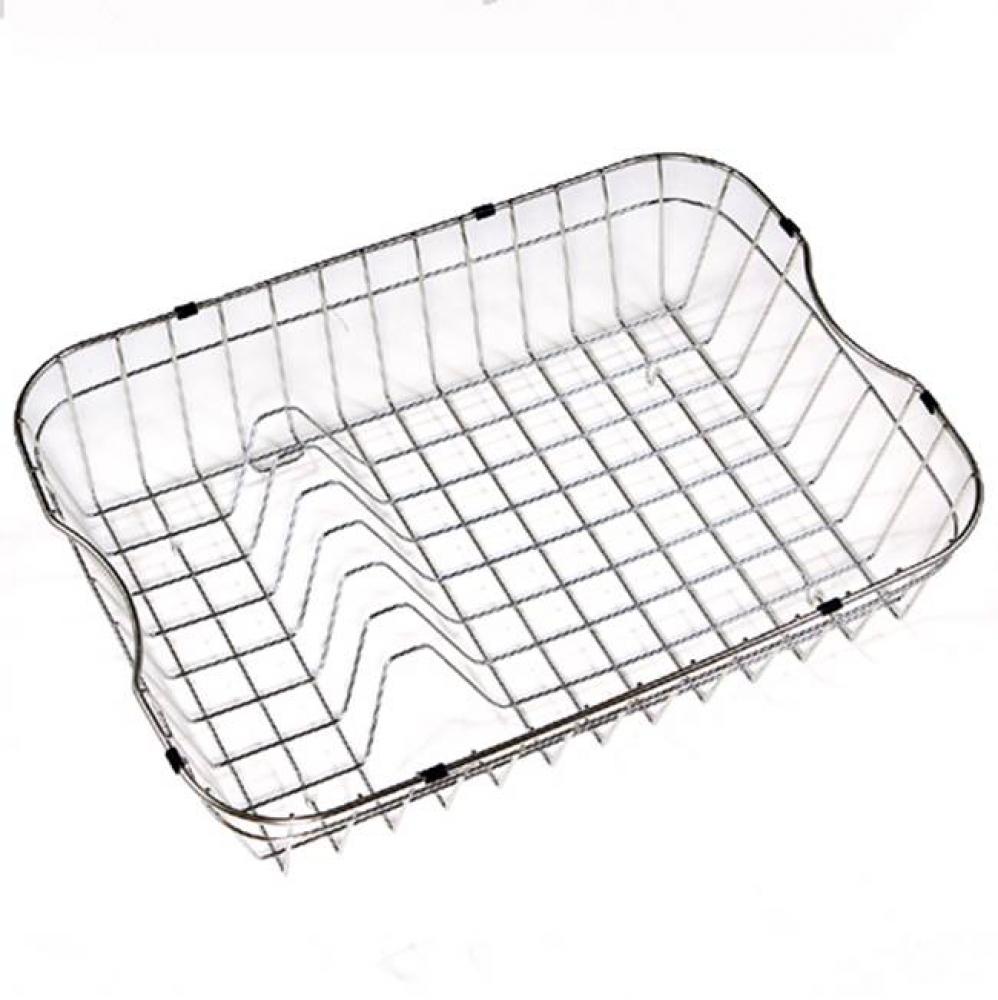 20 3/4'' x 15-1/2'' x 5 1/4'' Rinising Basket w/ Plate Rack