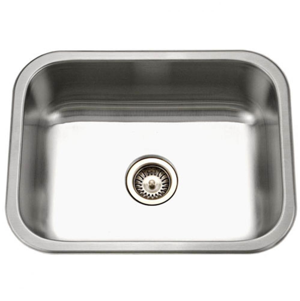 Vitality 24'' Undermount Stainless Steel Single Bowl Kitchen Sink, Bulk Pack