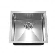 Hamat AADA-1718BU-6-1 - Axiom 17'' ADA 10mm Radius Undermount Stainless Steel Sink, 6'' Depth