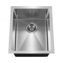 Hamat AXI-1214B - Axiom 12'' 10mm Radius Undermount Prep Bowl Kitchen Sink